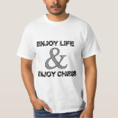ENJOY LIFE & ENJOY CHESS Tシャツ (正面)