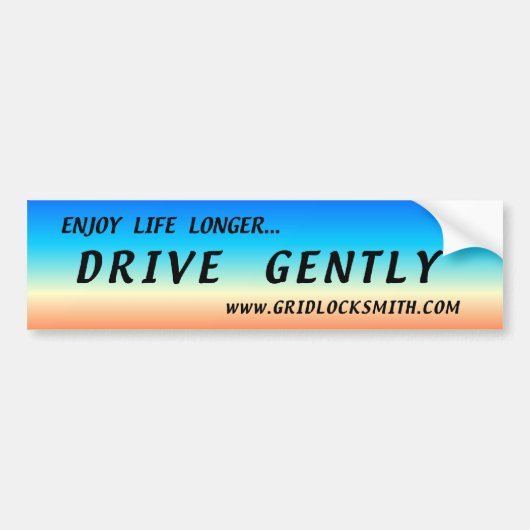 ENJOY-LL+D-GENTLY バンパーステッカー (正面)