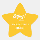 ENJOY STICKERS 星シール (正面)