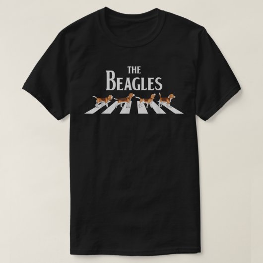 Enjoy The Beagles Squad Cool Funny Dogs Graphic Co Tシャツ (デザイン正面)