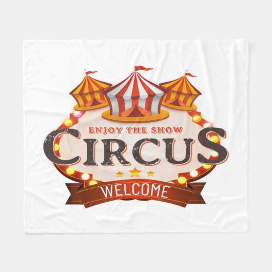 Enjoy the circus gift  フリースブランケット (正面(横))
