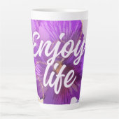 ENJOY THE LIFE カフェラテマグ (正面)