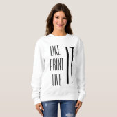 Enjoy the life スウェットシャツ (正面フル)