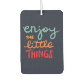 Enjoy the little things カーエアーフレッシュナー (正面)