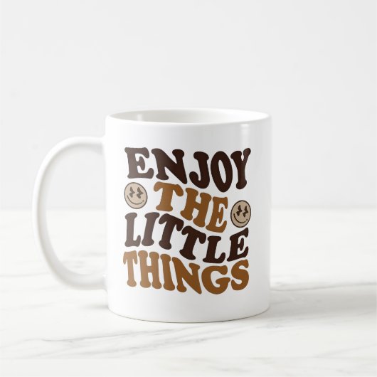 enjoy the little things  コーヒーマグカップ (左)