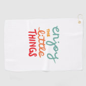 Enjoy the little things ゴルフタオル (横)