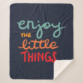 Enjoy the little things シェルパブランケット