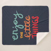 Enjoy the little things シェルパブランケット (正面(横))