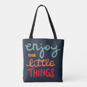 Enjoy the little things トートバッグ (裏面)