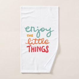 Enjoy the little things ハンドタオル