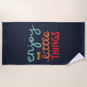 Enjoy the little things ビーチタオル (正面)