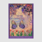Enjoy the Little Things Butterfly Whimsical  薄葉紙 (正面)