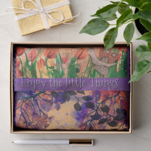 Enjoy the Little Things Butterfly Whimsical 薄葉紙 (ギフト)