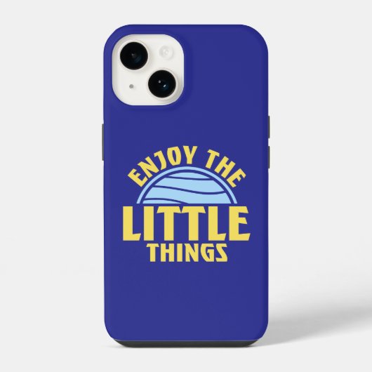 Enjoy The Little Things Gratitude Positivity Quote iPhoneケース (裏面)