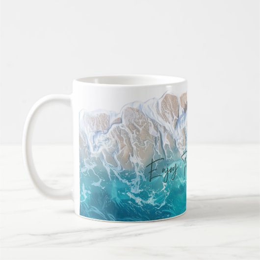 Enjoy the Little Things Ocean Mug コーヒーマグカップ (左)