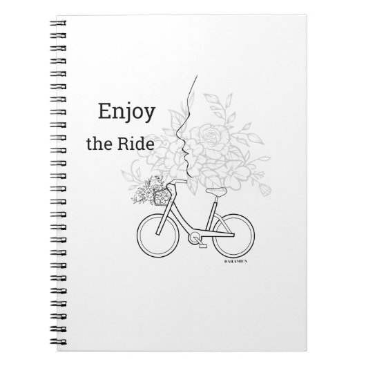  Enjoy the Ride: Minimalist DAILYMIEN  Notebook  ノートブック (正面)