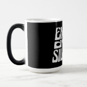 Enjoy The Silence Quote Peace Quiet Introvert Peac モーフィングマグカップ (左)