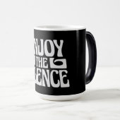 Enjoy The Silence Quote Peace Quiet Introvert Peac モーフィングマグカップ (正面右)