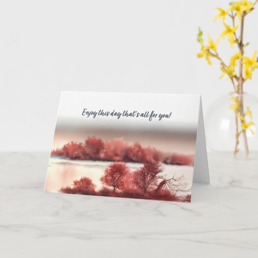 Enjoy this day that's all for you! カード (黄色い花)