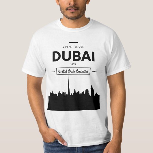 Enjoy Tourists Dubai UAE Novelty Graphic Tees & Co Tシャツ (正面)