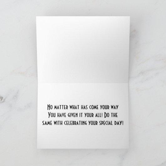 ENJOY YOUR BIRTHDAY SON カード (内部)