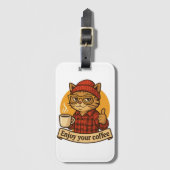 Enjoy Your Coffee ラゲッジタグ (正面縦)