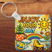 Enjoy Your Day Keychain キーホルダー (正面)