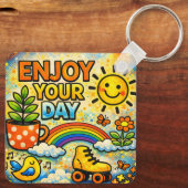 Enjoy Your Day Keychain キーホルダー (裏面)