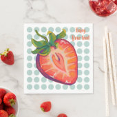 Enjoy your food. Strawberry  スタンダードランチョンナプキン (インサイチュ)