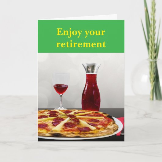 Enjoy your retirement. カード (正面)