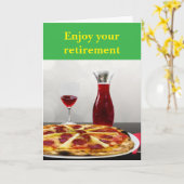 Enjoy your retirement. カード (黄色い花)