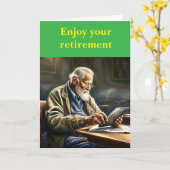 Enjoy your retirement. カード (黄色い花)