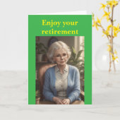 Enjoy your retirement. カード (黄色い花)