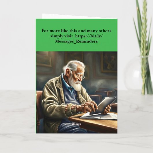 Enjoy your retirement. カード (裏面)