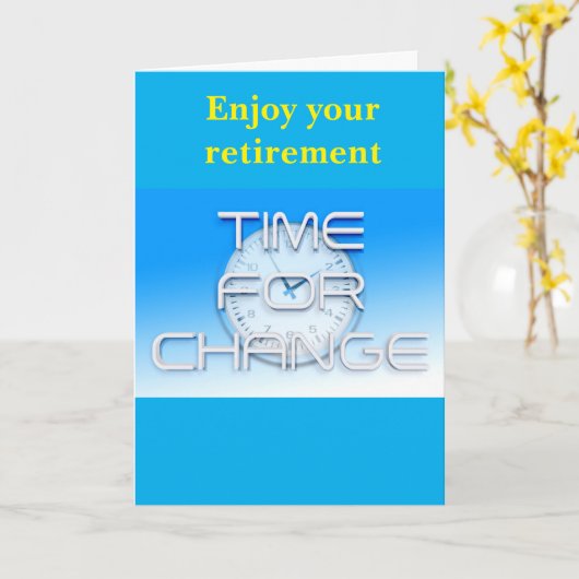 Enjoy your retirement. カード (黄色い花)