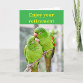 Enjoy your retirement. カード (正面)