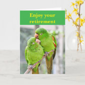 Enjoy your retirement. カード (黄色い花)