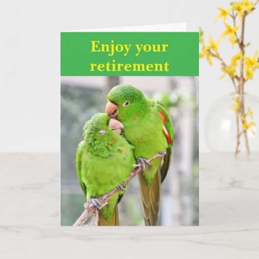 Enjoy your retirement. カード (黄色い花)
