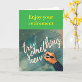 Enjoy your retirement. カード (黄色い花)