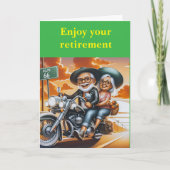 Enjoy your retirement. カード (正面)