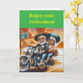 Enjoy your retirement. カード (黄色い花)