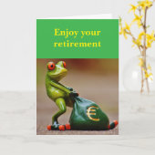 Enjoy your retirement. カード (黄色い花)