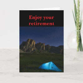 Enjoy your retirement. カード