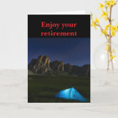 Enjoy your retirement. カード (黄色い花)