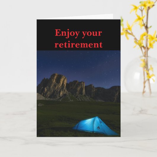 Enjoy your retirement. カード (黄色い花)