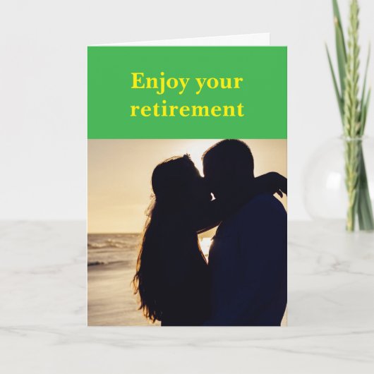 Enjoy your retirement. カード (正面)