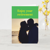 Enjoy your retirement. カード (黄色い花)