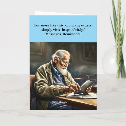 Enjoy your retirement. カード (裏面)