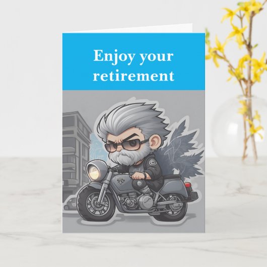 Enjoy your retirement. カード (黄色い花)