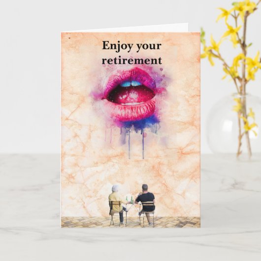Enjoy your retirement. カード (黄色い花)